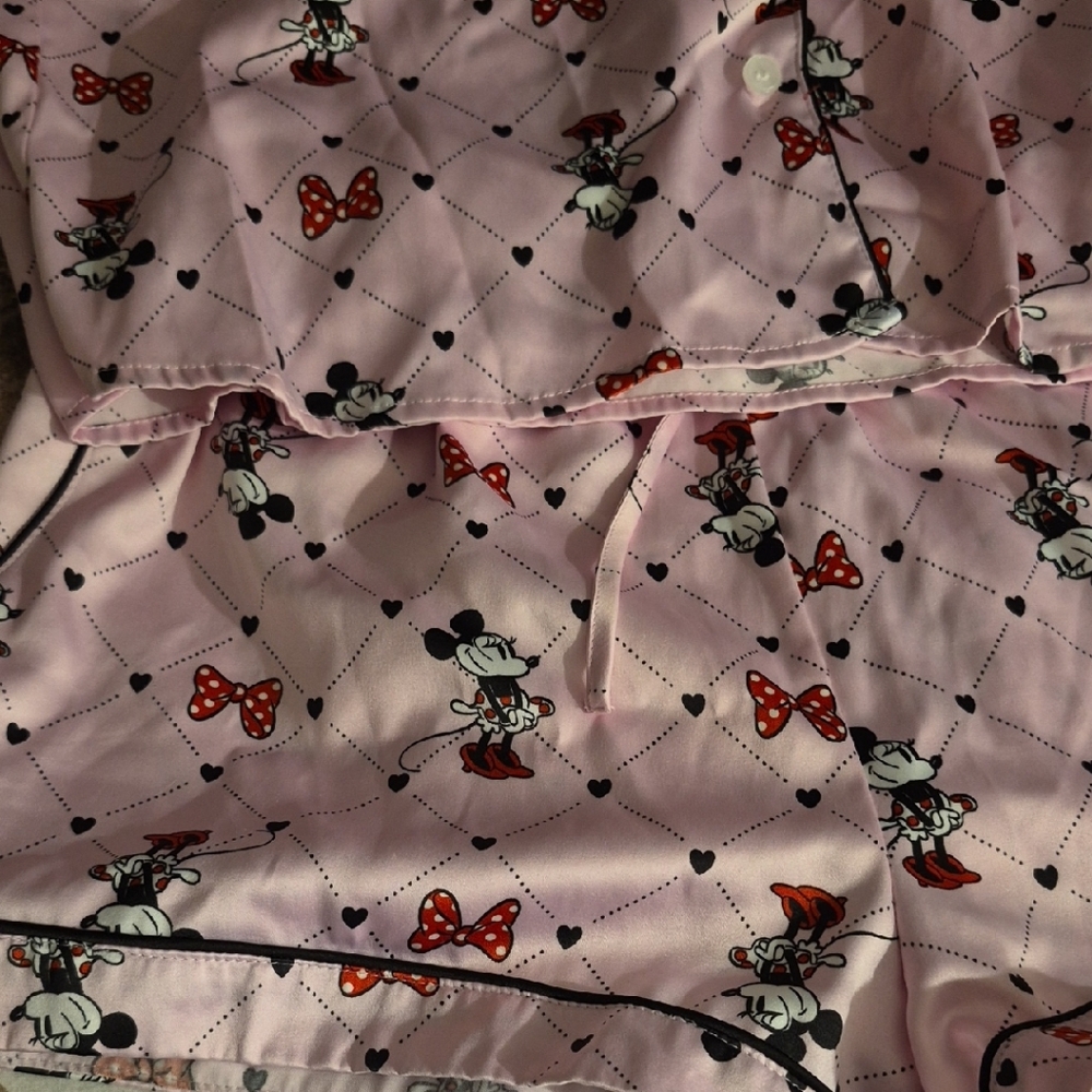 Disney Pink Mickey and Minnie Pajama Set